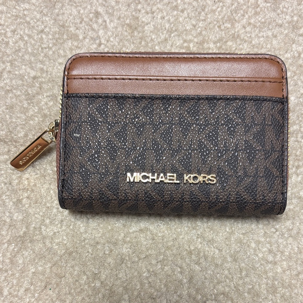 Michael Kors Dark Brown and Light Brown Wallet